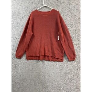 Goodthreads Sweater Womens XXL Clay Red Relaxed Stretch Pullover
